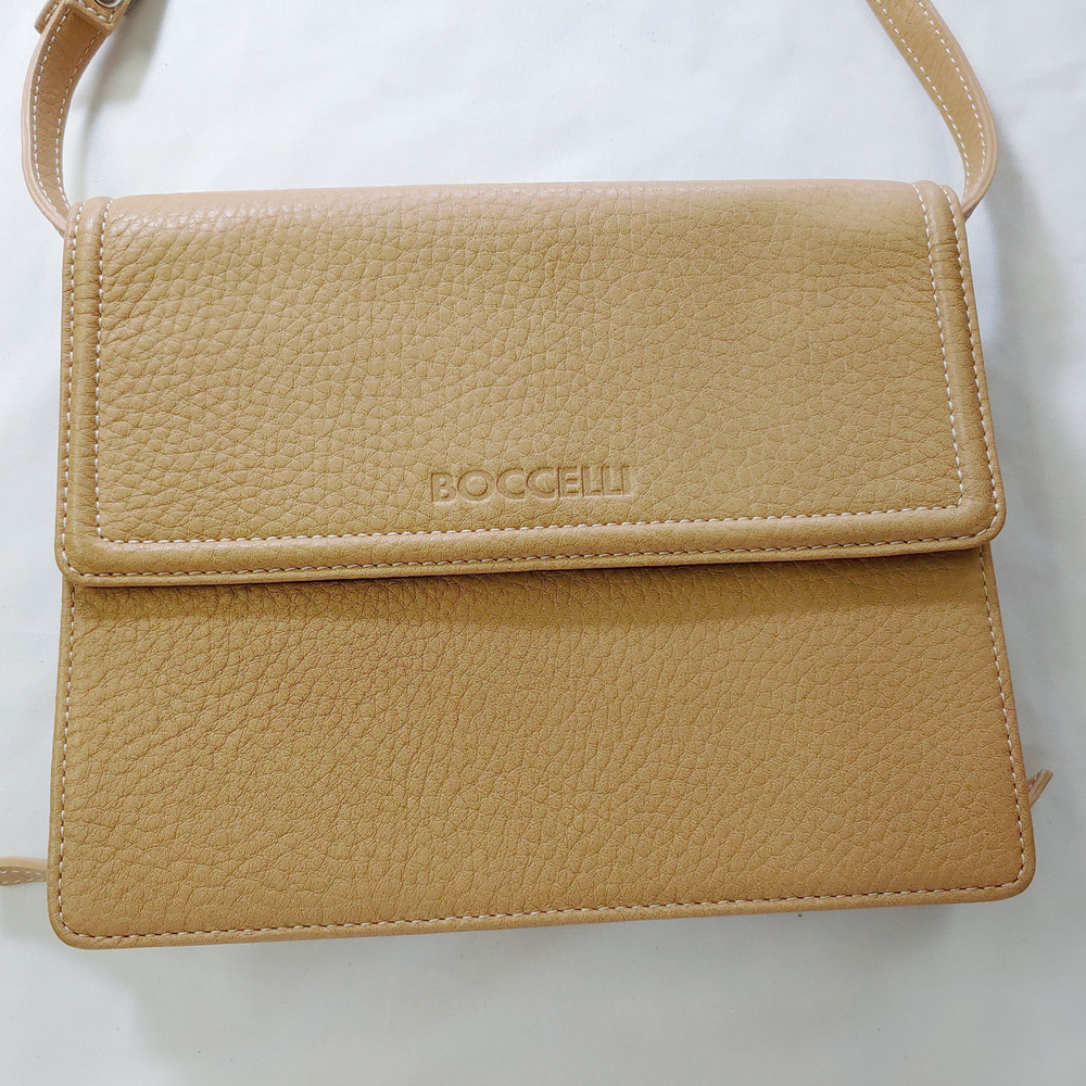 Boccelli Wallet Purse Shoulder Bag Yellow Gold